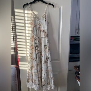 Motherhood Maternity Sleeveless White Floral Dress / Size Small / NWOT